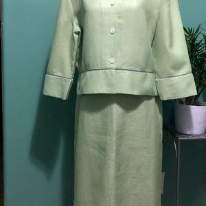 Vintage Draper’s& Damon’s lime green dress